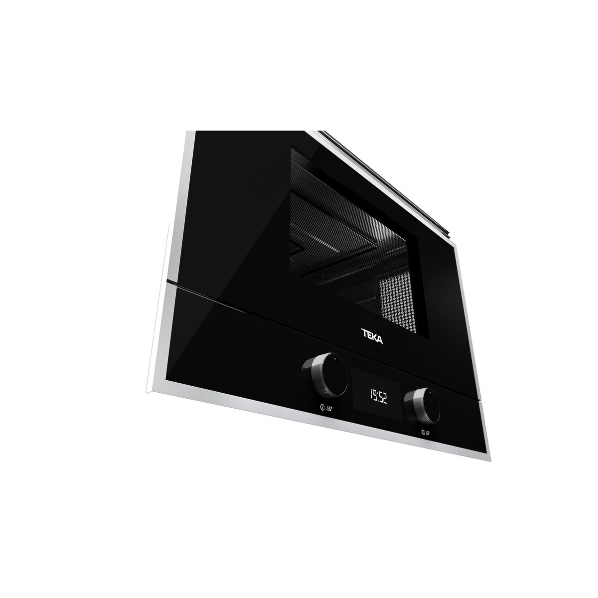 Micro-ondas de encastre ML822BIS branco com capacidade para 22 litros e grelhador Preto-8