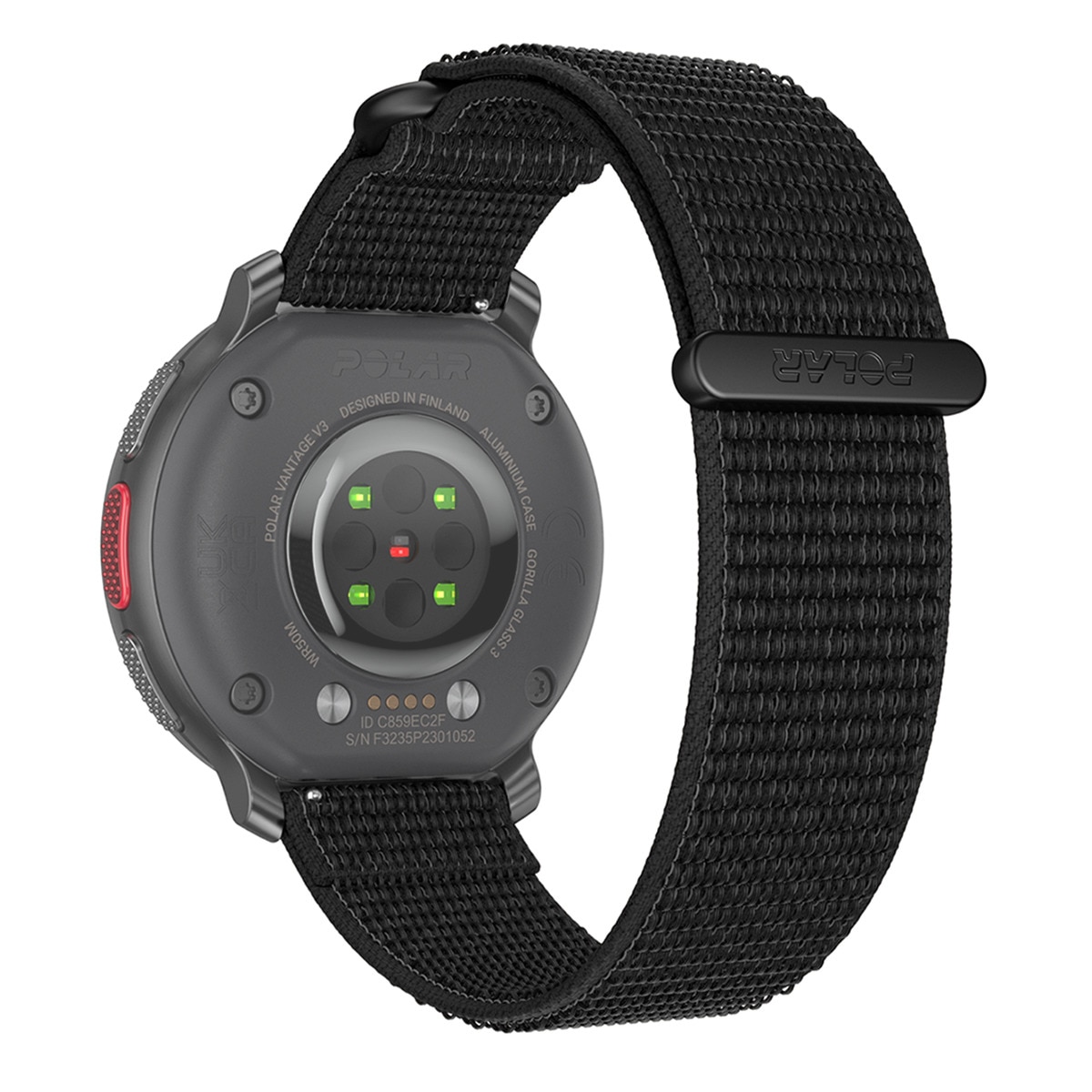 Bracelete para Relógio 22 mm em Nylon e Velcro M-L Preto-3
