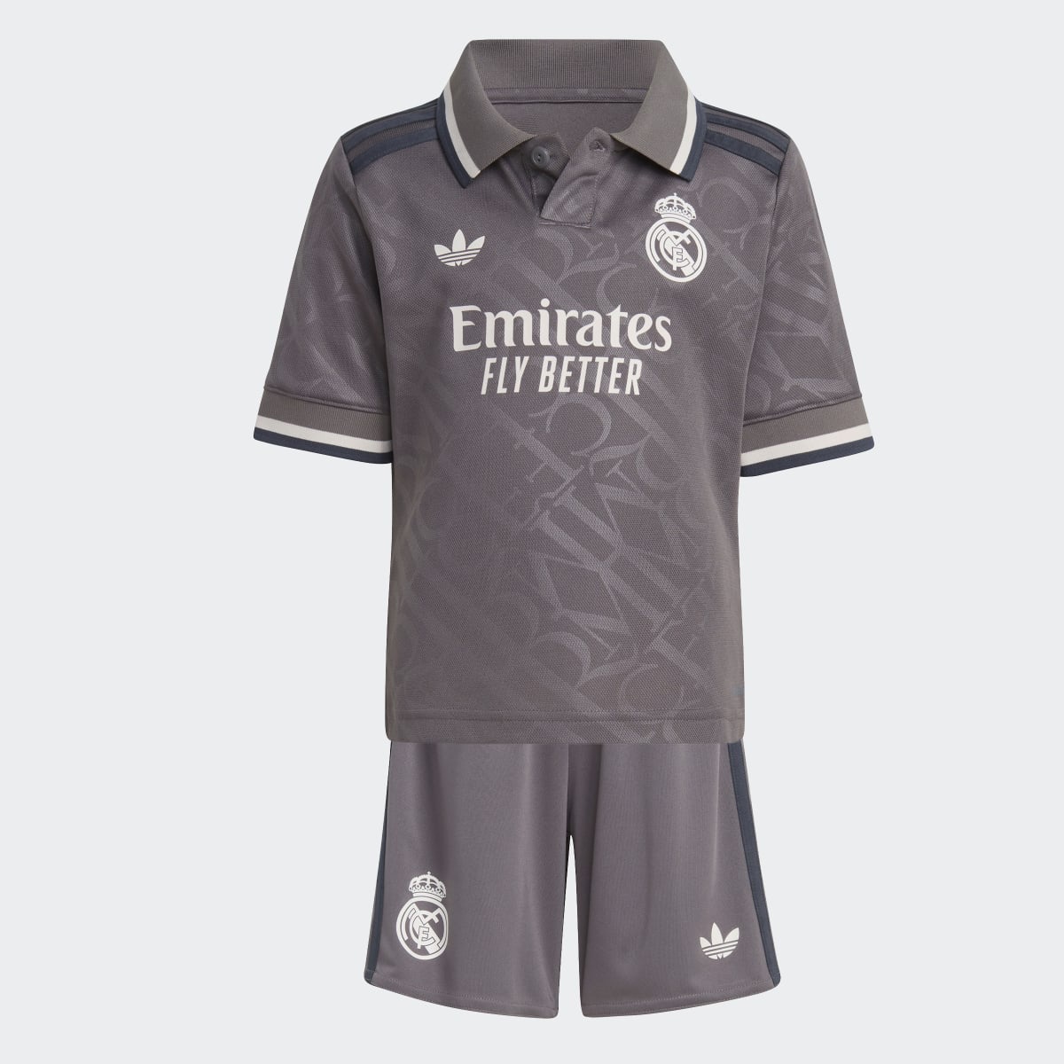 Conjunto de Bebé/Criança 3.º Equipamento Real Madrid 24/25 Cinzento-5