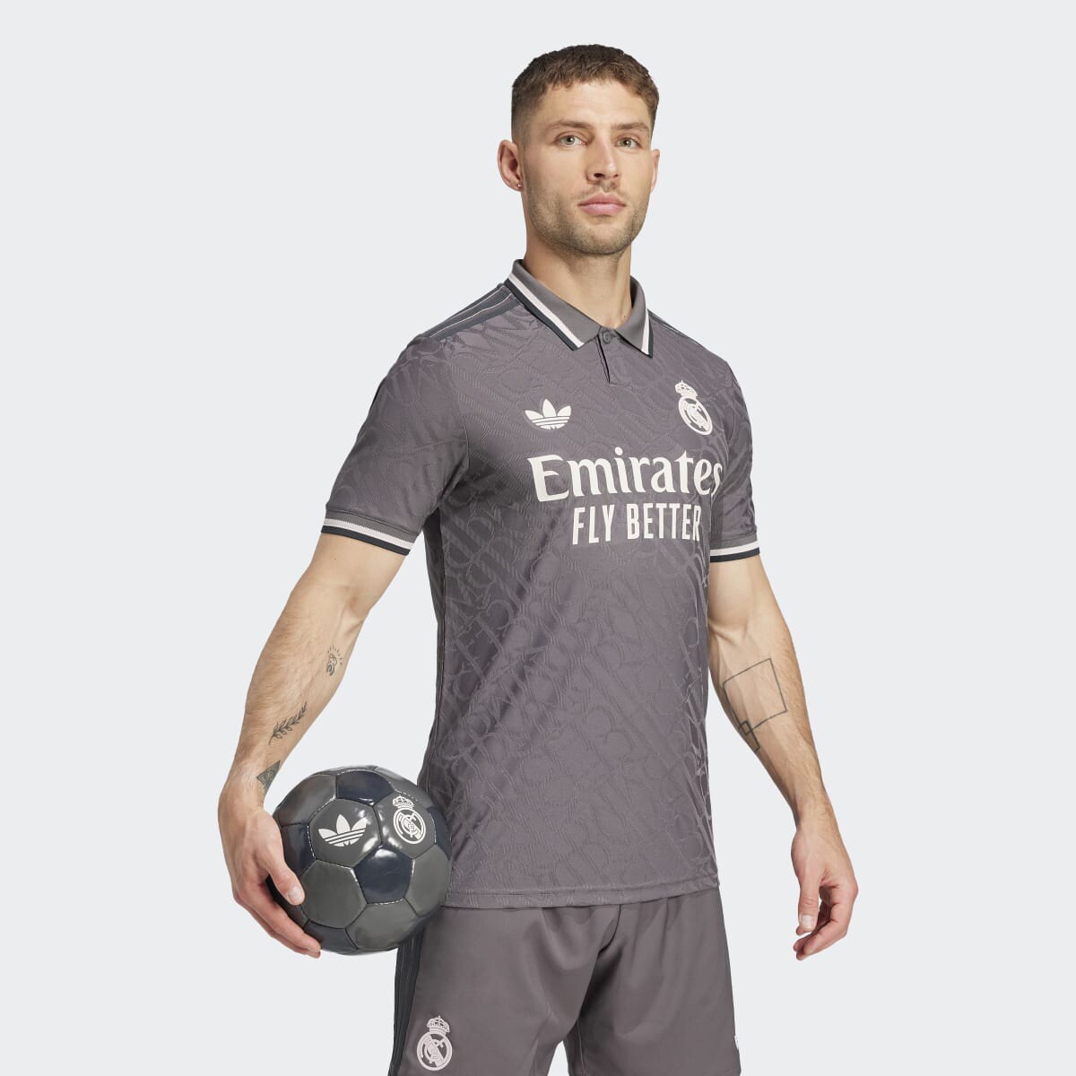 T-shirt de Homem 3.º Equipamento Real Madrid 24/25 Cinzento-5