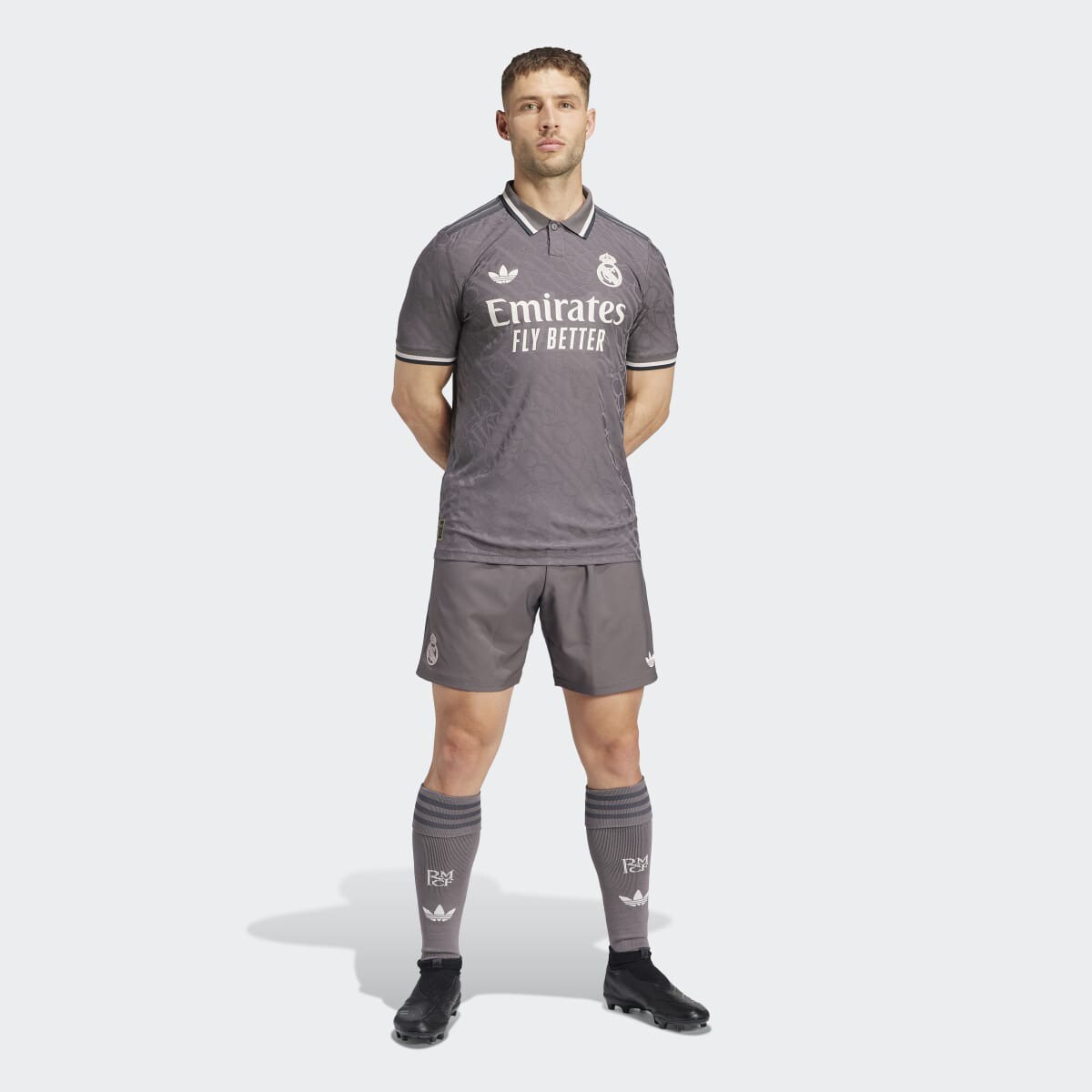 T-shirt de Homem 3.º Equipamento Real Madrid 24/25 Cinzento-4