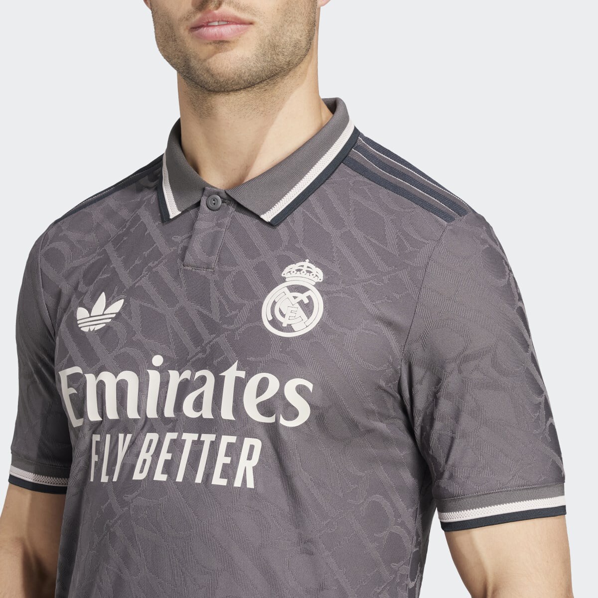 T-shirt de Homem 3.º Equipamento Real Madrid 24/25 Cinzento-3