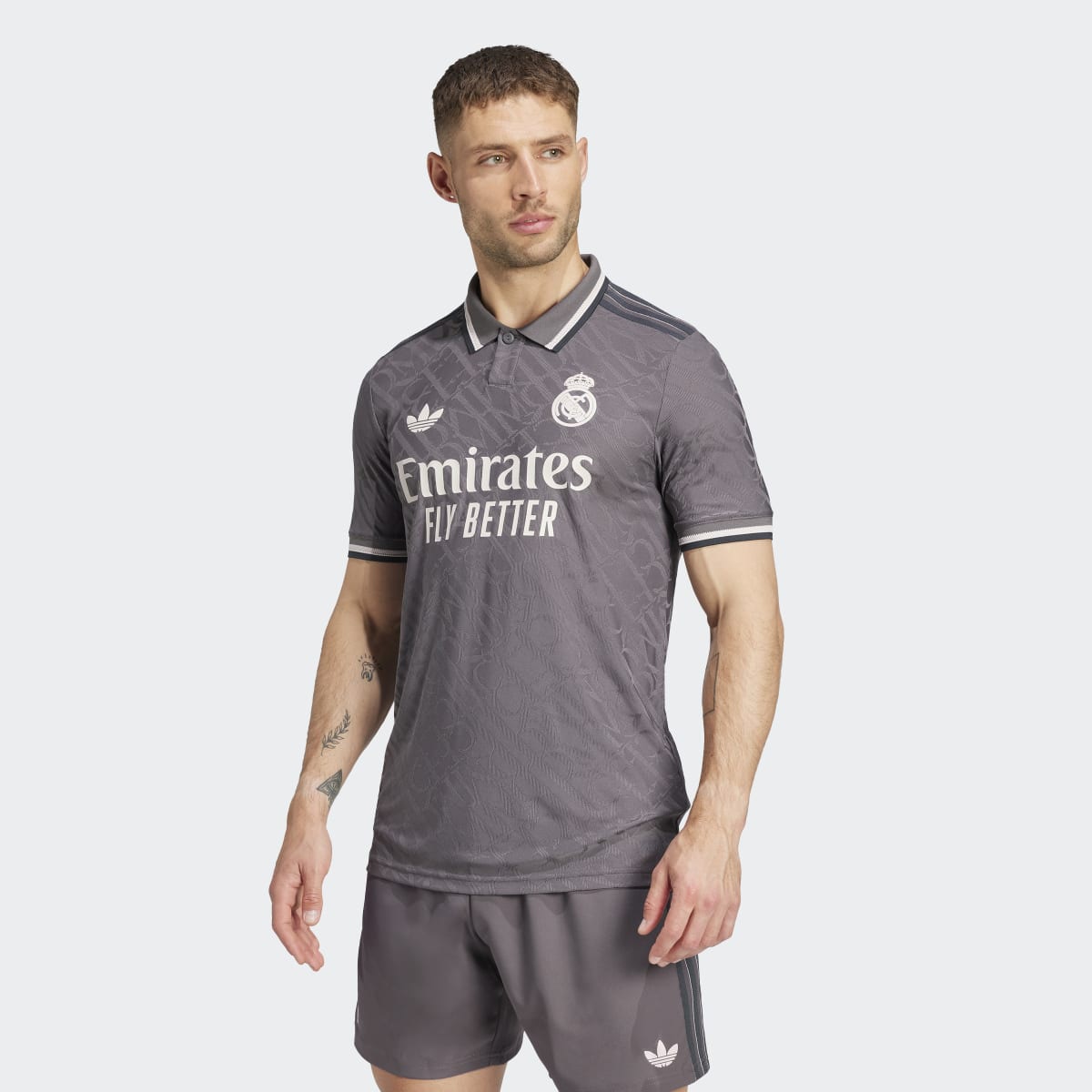 T-shirt de Homem 3.º Equipamento Real Madrid 24/25 Cinzento-1
