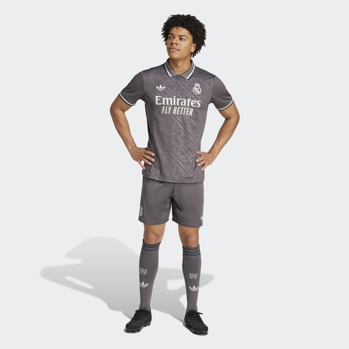 Calções de Homem 3.º Equipamento Real Madrid 24/25 Cinzento-5