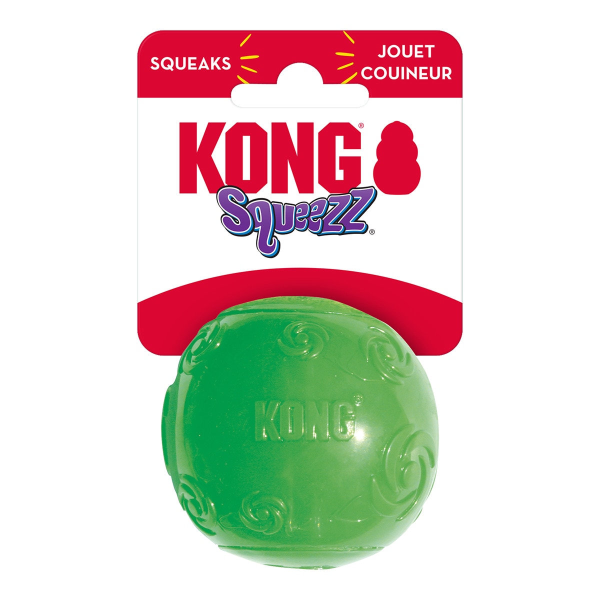 Juguete Kong para perros Squeezz Pelota Azul-3