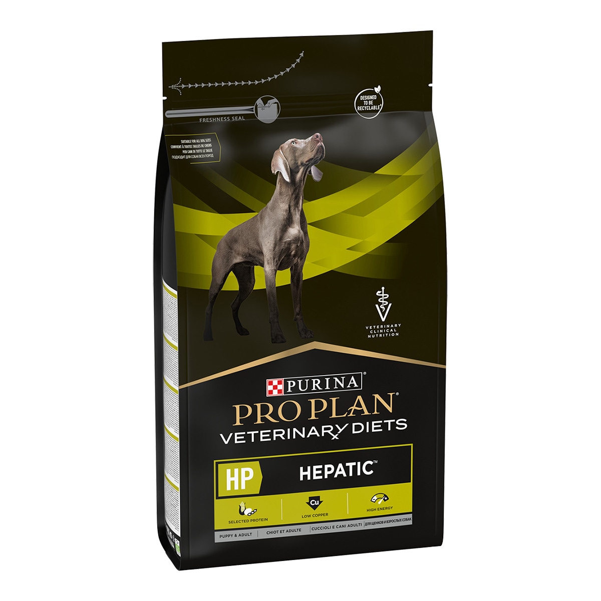 Pienso para perros cachorros y adultos Purina Pro Plan Hepatic Dietas Veterinarias 12 kg 1