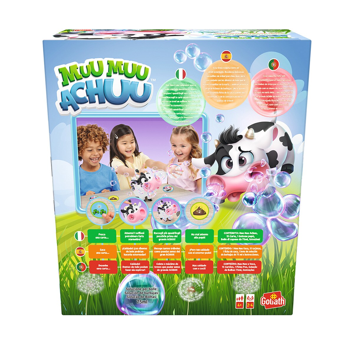 Goliath Muu Muu Achuu: Gioco Da Tavolo Per Bambini 4+ Con Mucca Che Starnutisce E Fa Bolle