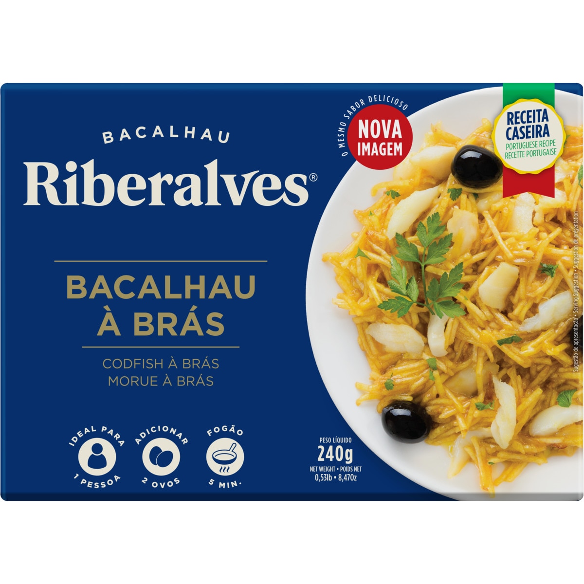 Bacalhau à Brás embalagem 240 g