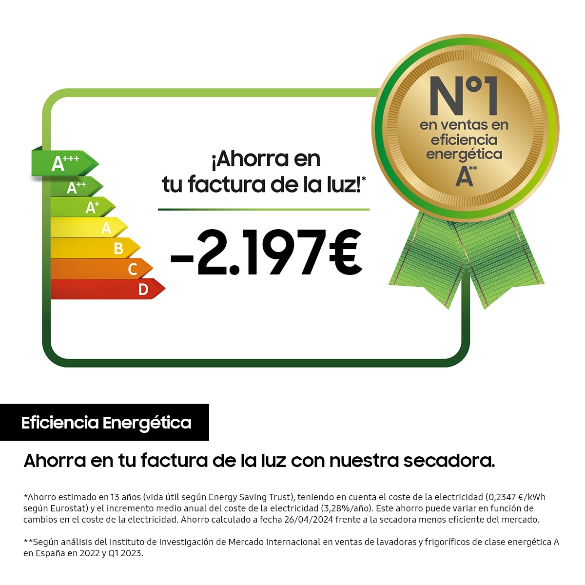Secadora  AI Samsung 9kg Hygiene Care Clase C Negra DV90T6240LB/S3 Negro-3