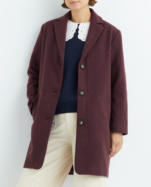 Imagen 0 de Abrigo de mujer cuadros