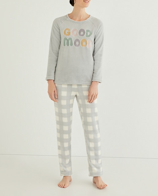 Imagen 0 de Pijama mujer polar estampado