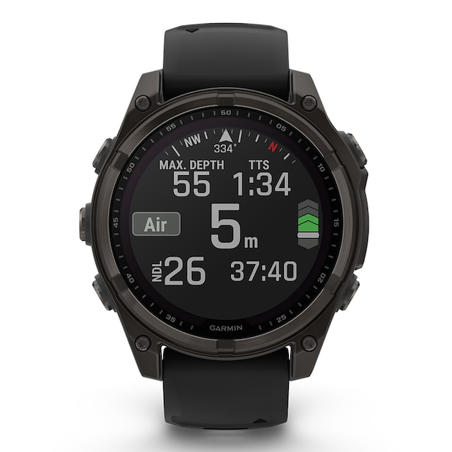 Imagem 0 de Relógio Smartwatch Fenix 8 Zafiro Solar, Titânio DLC - 47mm