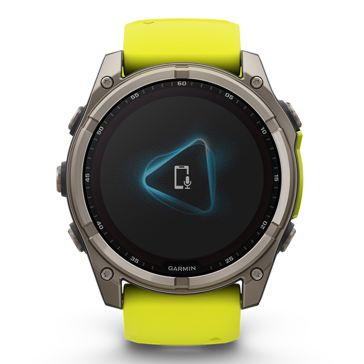 Relógio Desportivo Fenix 8 Zafiro Solar Titânio - 51 mm Amarelo / Cinzento-1