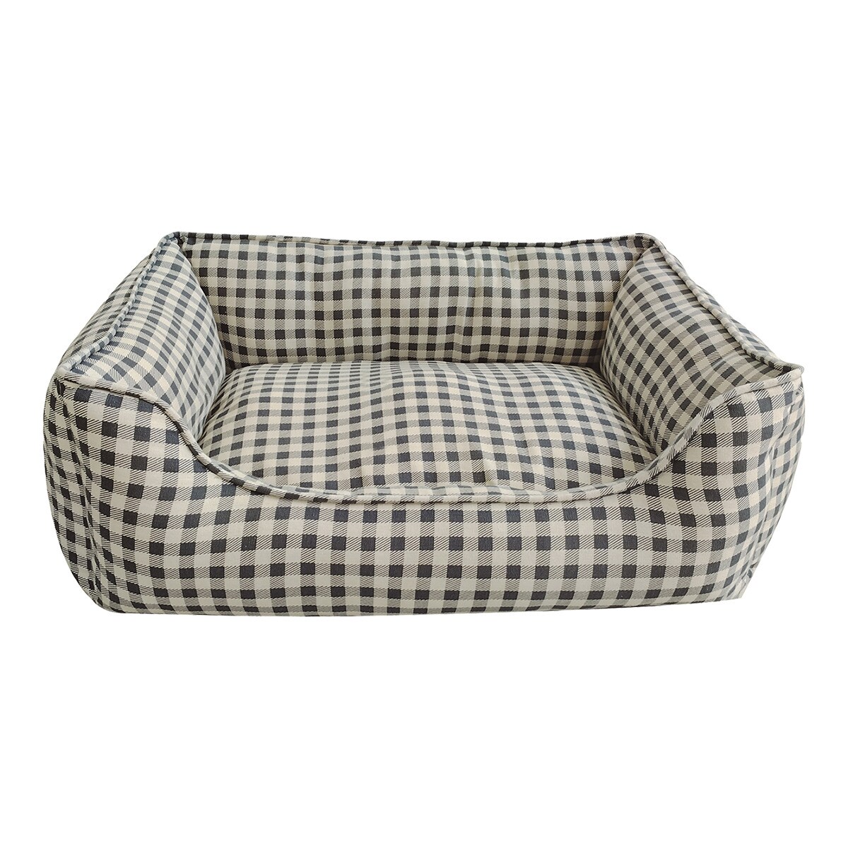 Cama Fred Rita para perros y gatos cuadros vichy cojín memory
