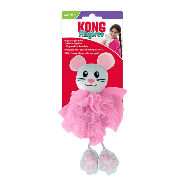Imagen 0 de Juguete Kong para gatos peluche ratona bailarina Flingaroo Tutú