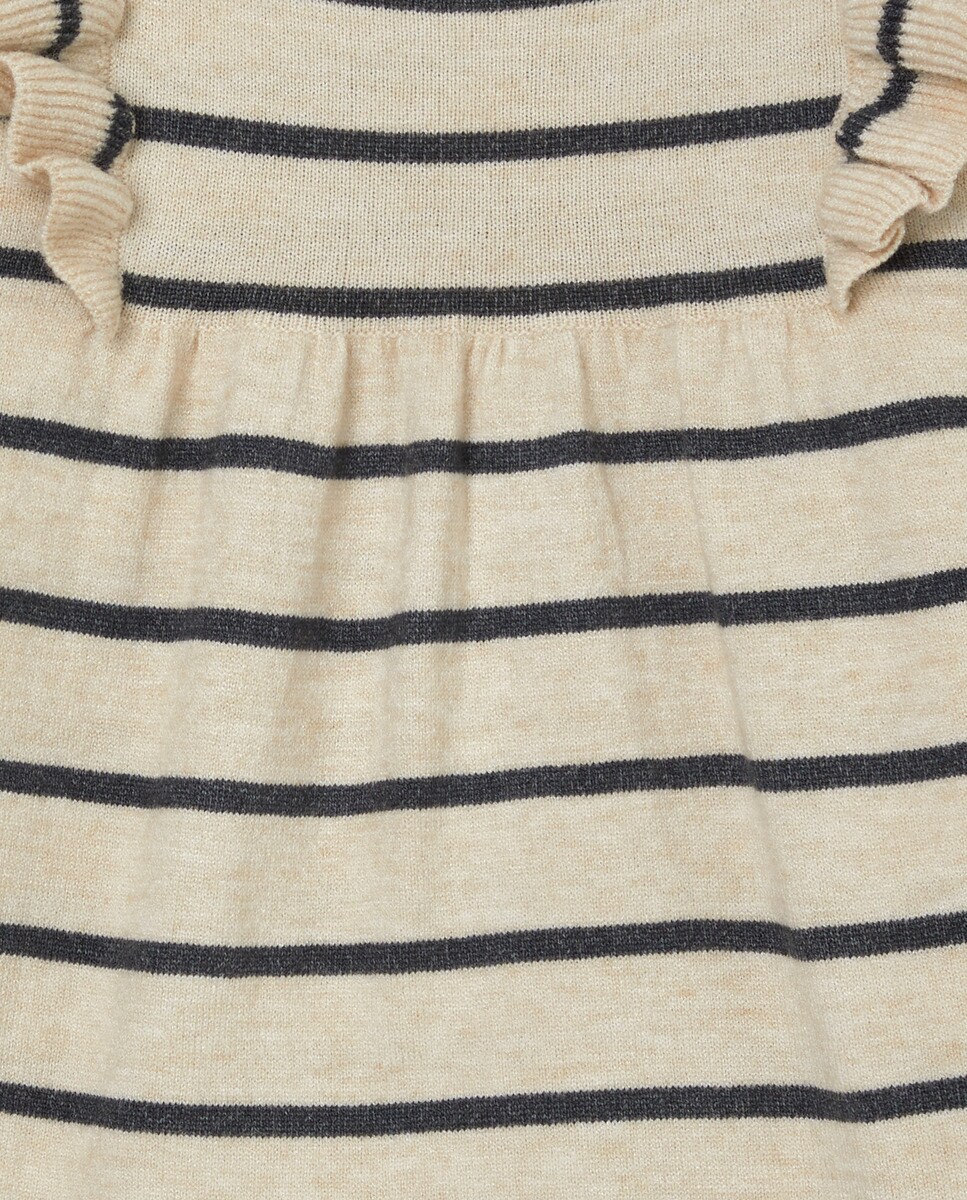 Vestido bebe punto Nude-3