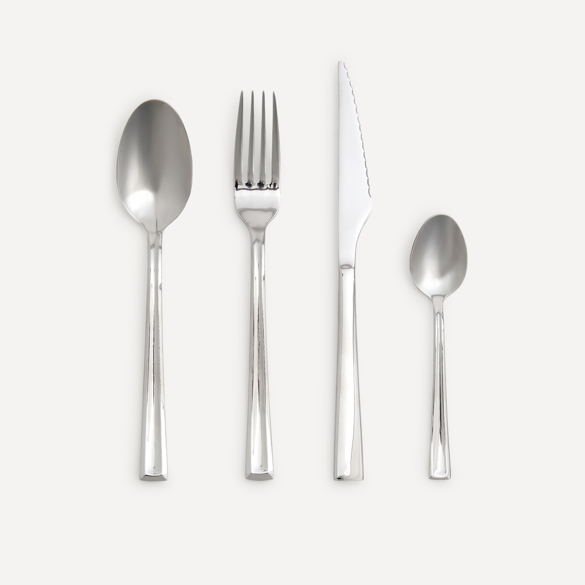 Cubertería de 24 piezas Faro Basics El Corte Inglés Acero-1