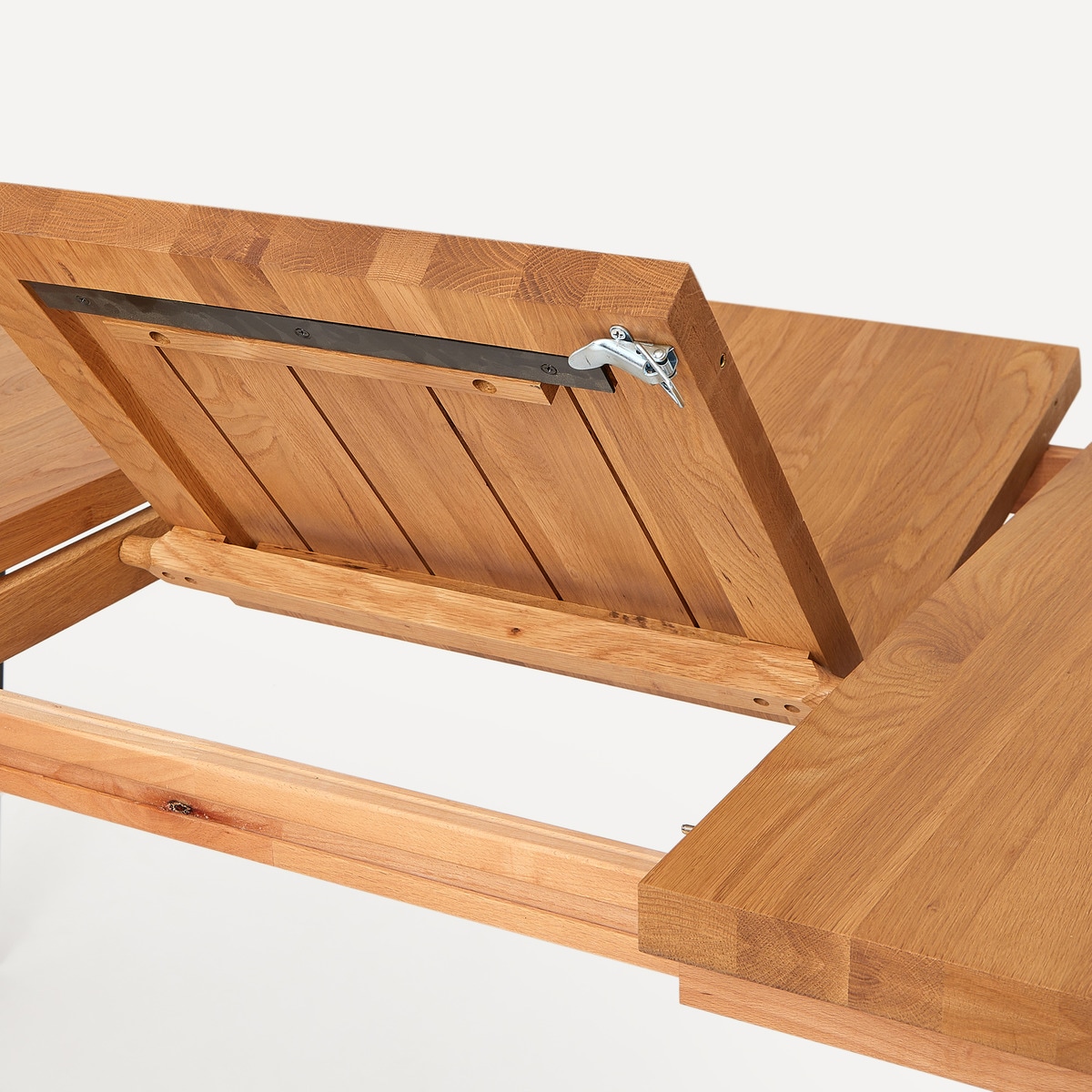 Mesa de comedor extensible de madera de roble Calia El Corte Inglés Natural-7