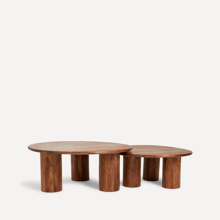 Set de 2 mesas de centro de madera de mango Zambia Room - El Corte Inglés · El Corte Inglés - Room · El Corte Inglés