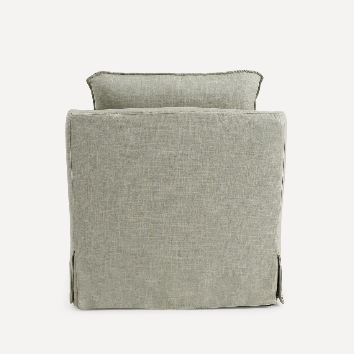 Chaise longue estofada em linho Hampton Pedra-4