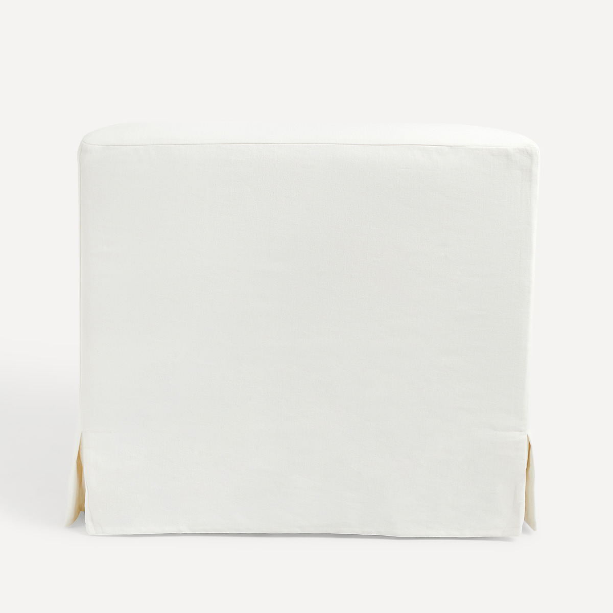 Sillón desenfundable en algodón y lino Menorca El Corte Inglés Blanco-4