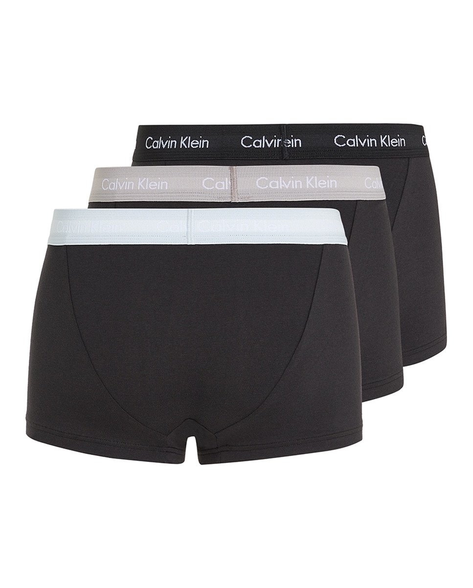 Pack de 5 Boxers Justos com Cintura Baixa - Cotton Stretch Preto-17