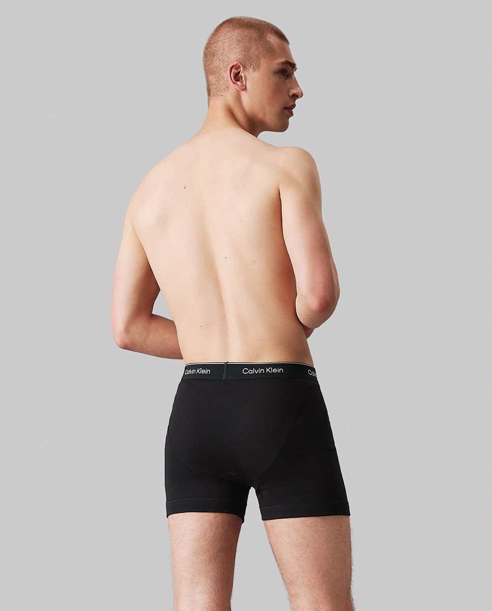 Pack de 3 Boxers Largos - Cotton Classics Preto-2