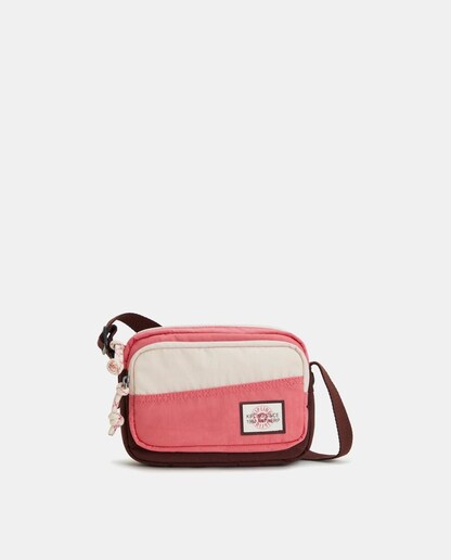 Imagen 0 de Bandolera pequeña con estampado multicolor y cremallera