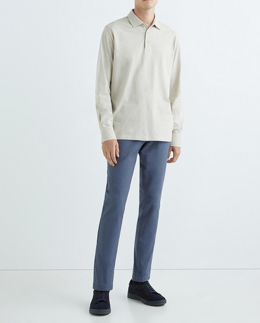 Imagen 0 de Pantalón chino de hombre de algodón con estructura regular fit