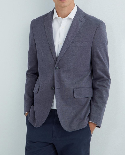 Imagen 0 de Chaqueta de vestir Classic Fit punto de hombre