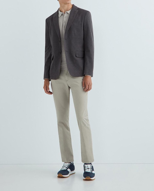 Imagen 0 de Chaqueta de vestir Classic Fit punto de hombre