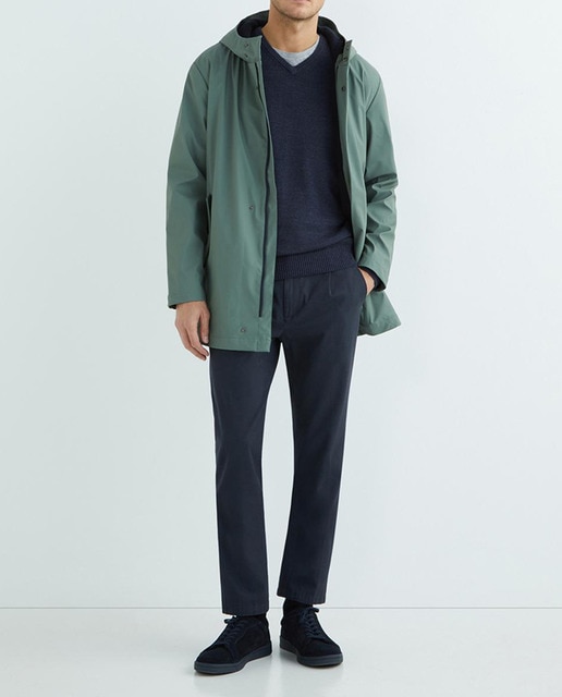 Imagen 0 de Chubasquero engomado de hombre con capucha