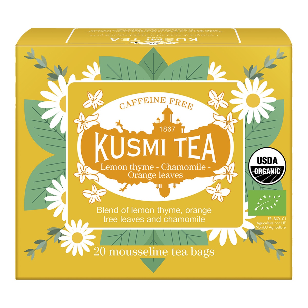 Imagen 0 de Infusión de manzanilla, tomillo y limón Kusmi Tea 20 bolsitas