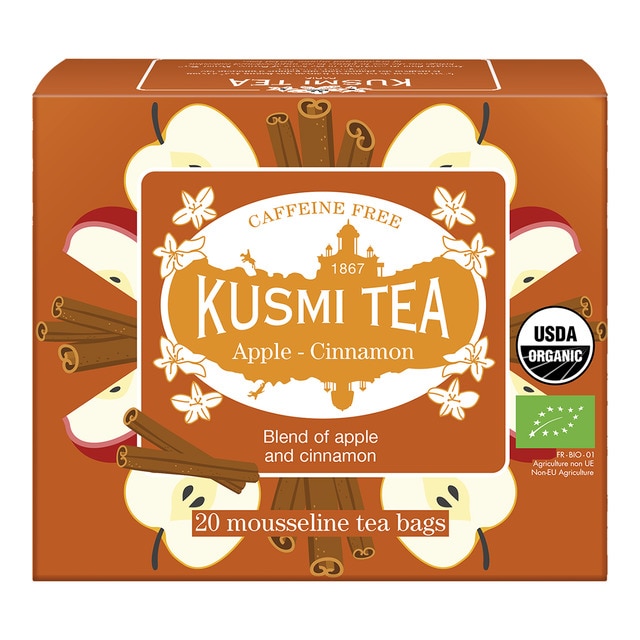 Imagen 0 de Infusión de manzana y canela bio Kusmi Tea 20 bolsitas