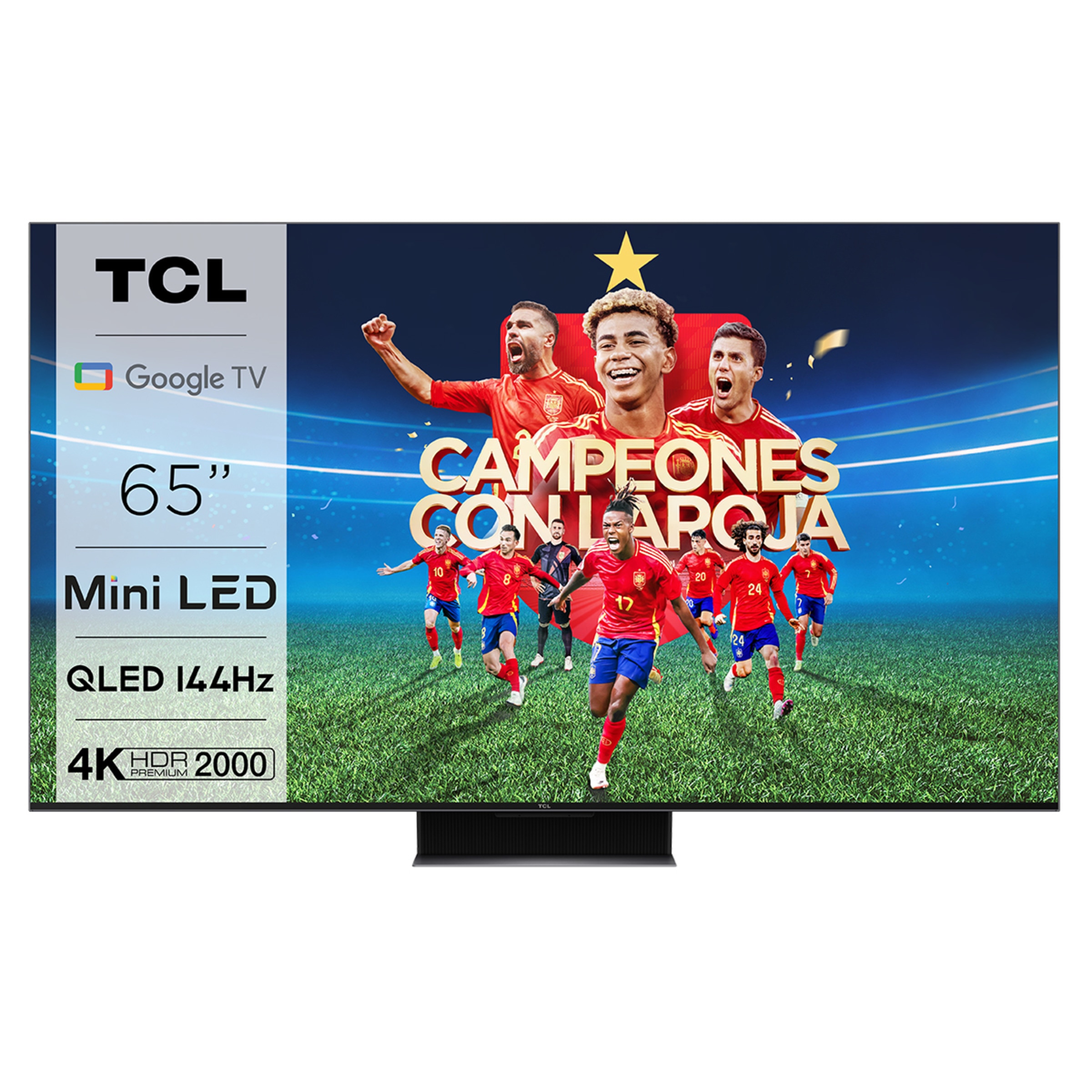 TV QLED MiniLED 164 cm (65") TCL 65C845, 4K UHD, Smart TV Google TV (Dolby Vision y Atmos), Google Assistant (Reacondicionado Grado D) Titanio-1