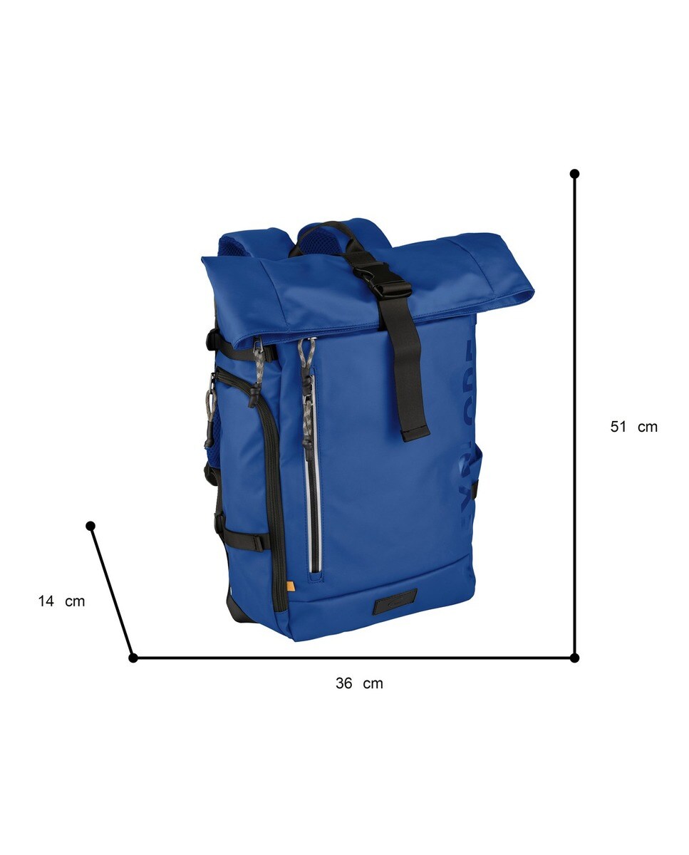 Mochila Roltop Camel Active linha Explore Azul-4