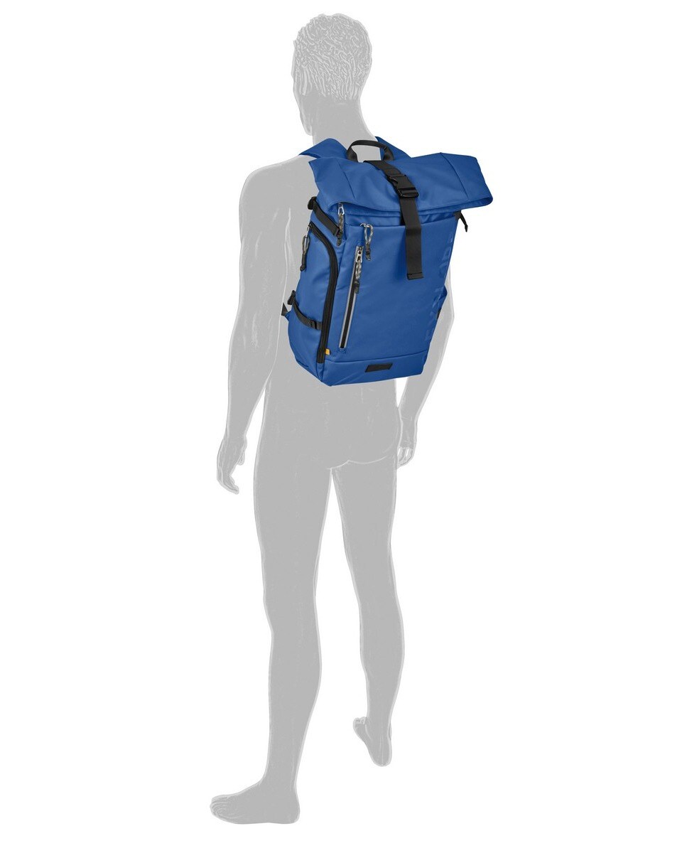 Mochila Roltop Camel Active linha Explore Azul-3