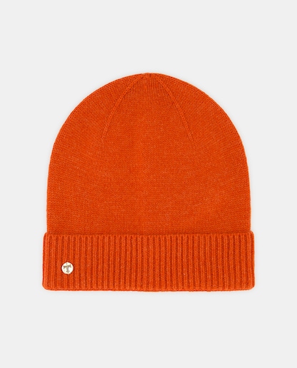 Imagen 0 de Gorro de punto 100% cashmere en verde oscuro