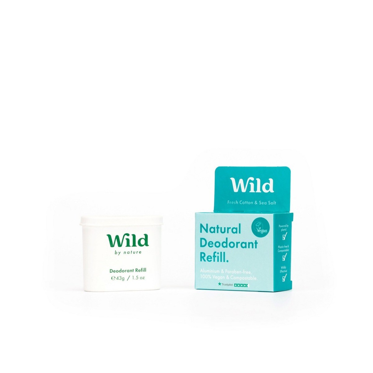 Desodorizante Natural Recarga Algodão Fresco e Sal Marinho - 40g 1