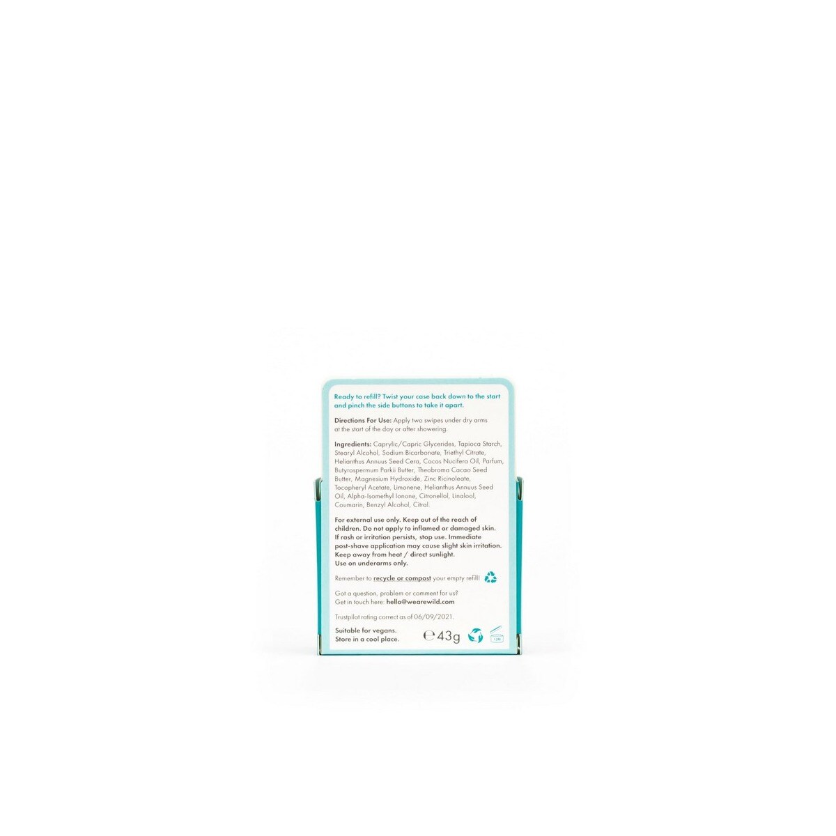Desodorizante Natural Recarga Algodão Fresco e Sal Marinho - 40g 3