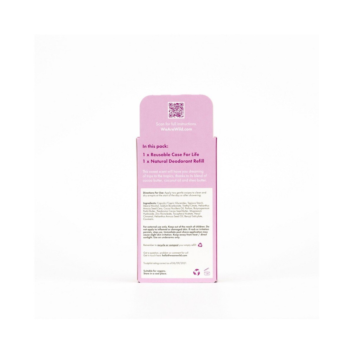 Desodorizante Natural Caixa e Recarga Coco e Baunilha - 40g 3