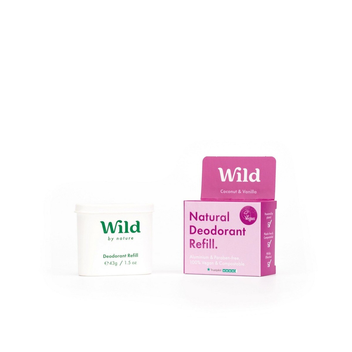 Desodorizante Natural Recarga Coco e Baunilha - 40g 1