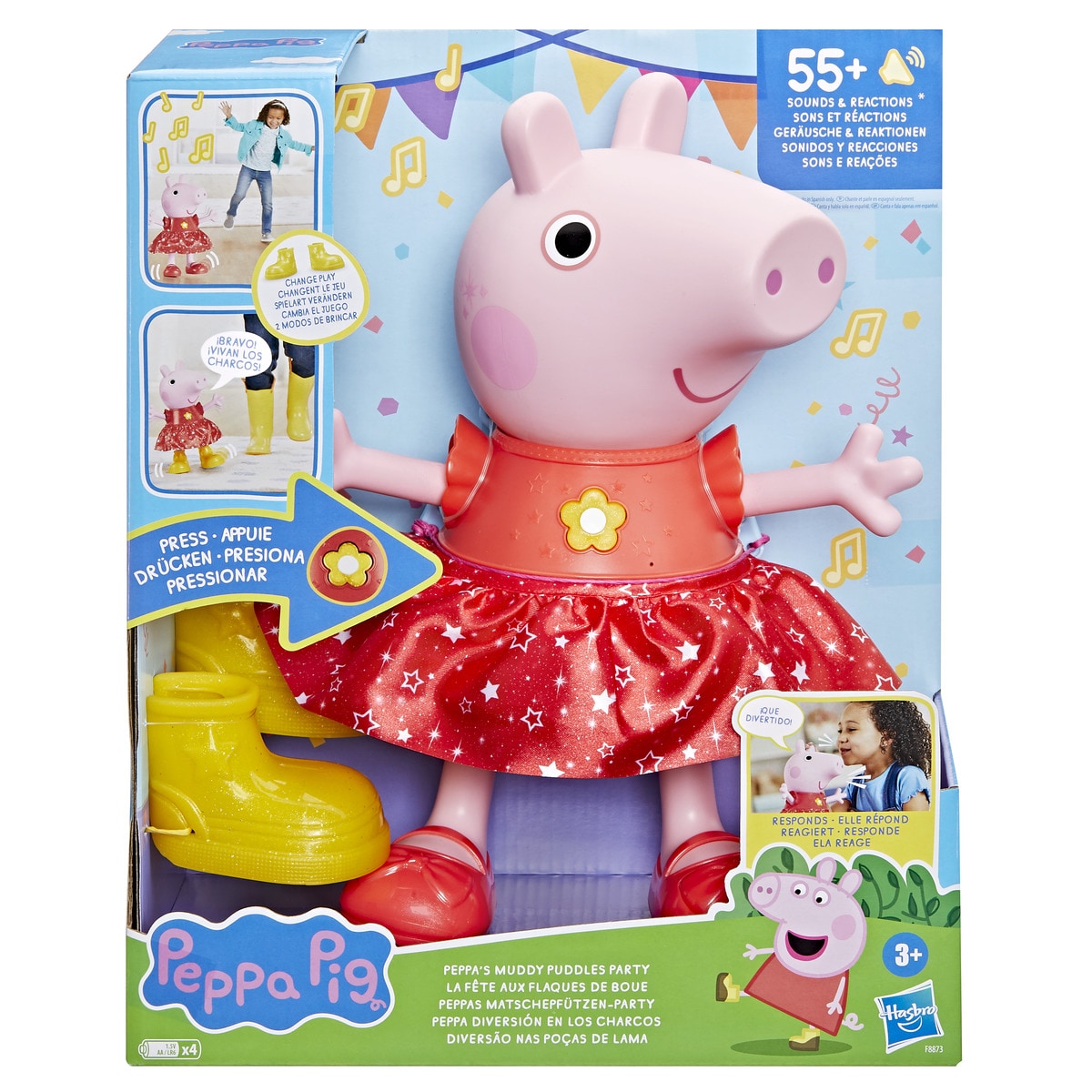 Muñeca interactiva Peppa Diversión En Los Charcos Peppa Pig Hasbro 3