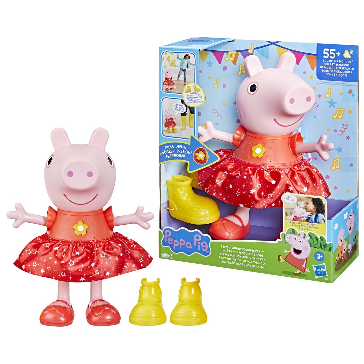 Muñeca interactiva Peppa Diversión En Los Charcos Peppa Pig Hasbro 2