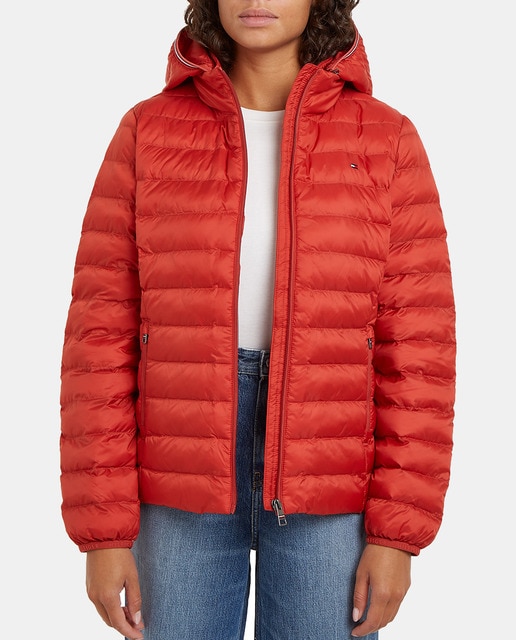 Imagen 0 de Chaqueta plumífera de mujer con cierre de cremallera y capucha