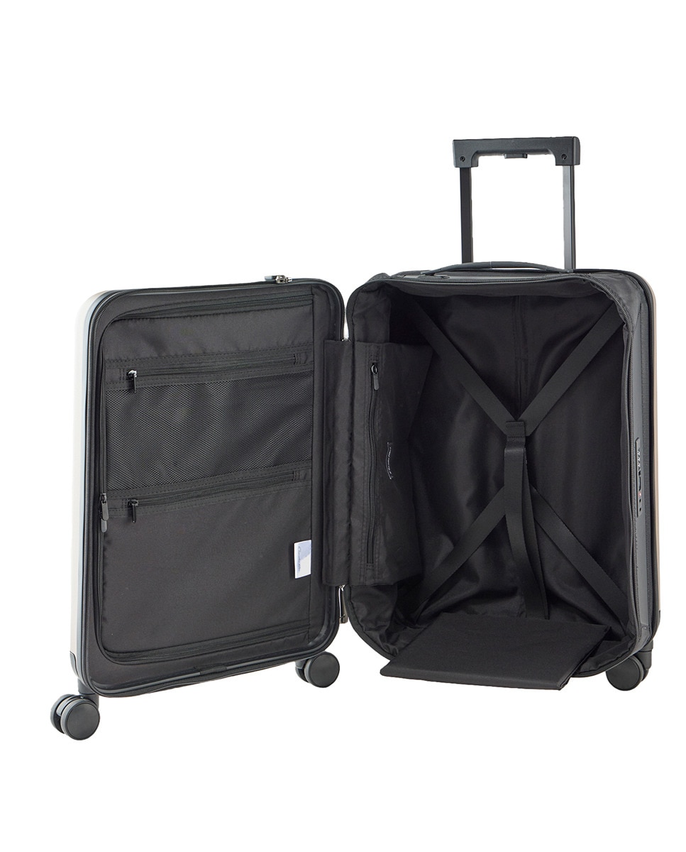 Trolley de Cabine Dobrável de 4 Rodas Duplas |55 cm|3 kg Preto-2