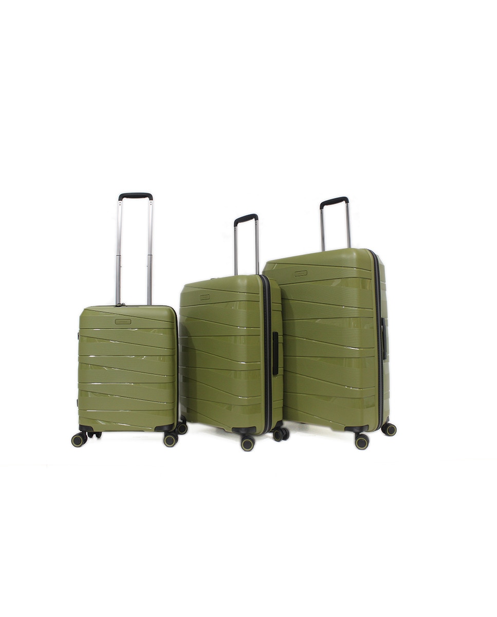 Trolley de Cabine de 4 Rodas Duplas |55,2 cm|2,29 kg Verde-3