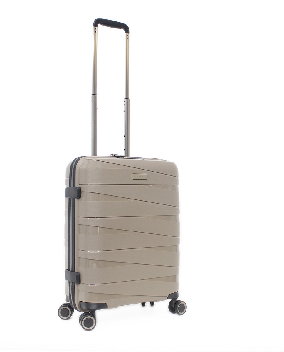 Trolley de Cabine de 4 Rodas Duplas |55,2 cm|2,29 kg Bege-1