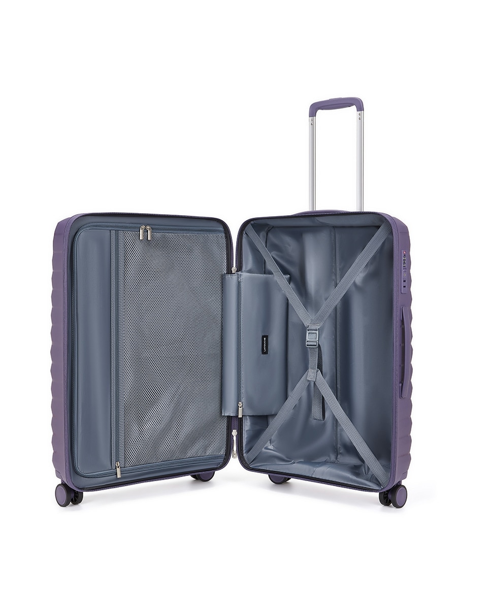 Trolley Médio com 4 Rodas Duplas|66 cm|2,8 kg Roxo-2