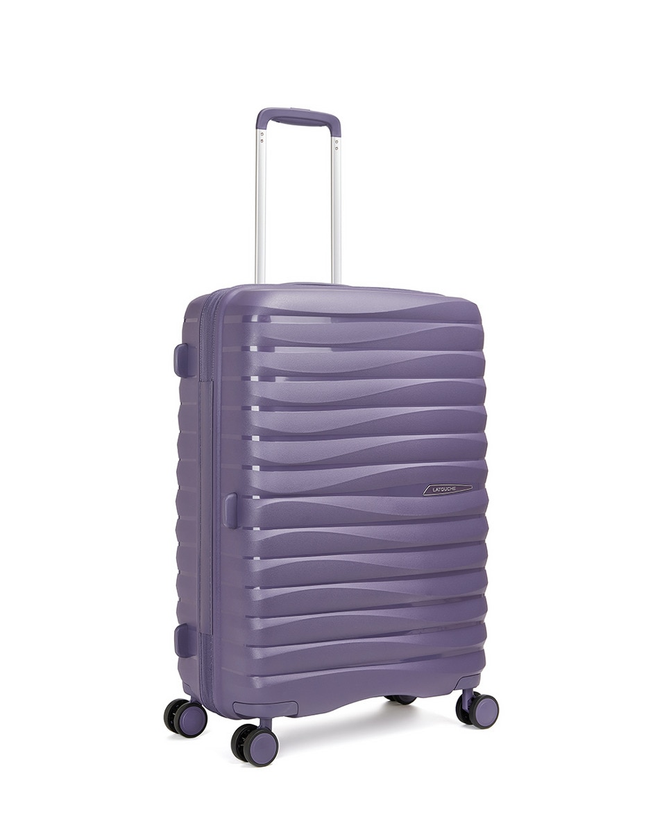 Trolley Médio com 4 Rodas Duplas|66 cm|2,8 kg Roxo-1